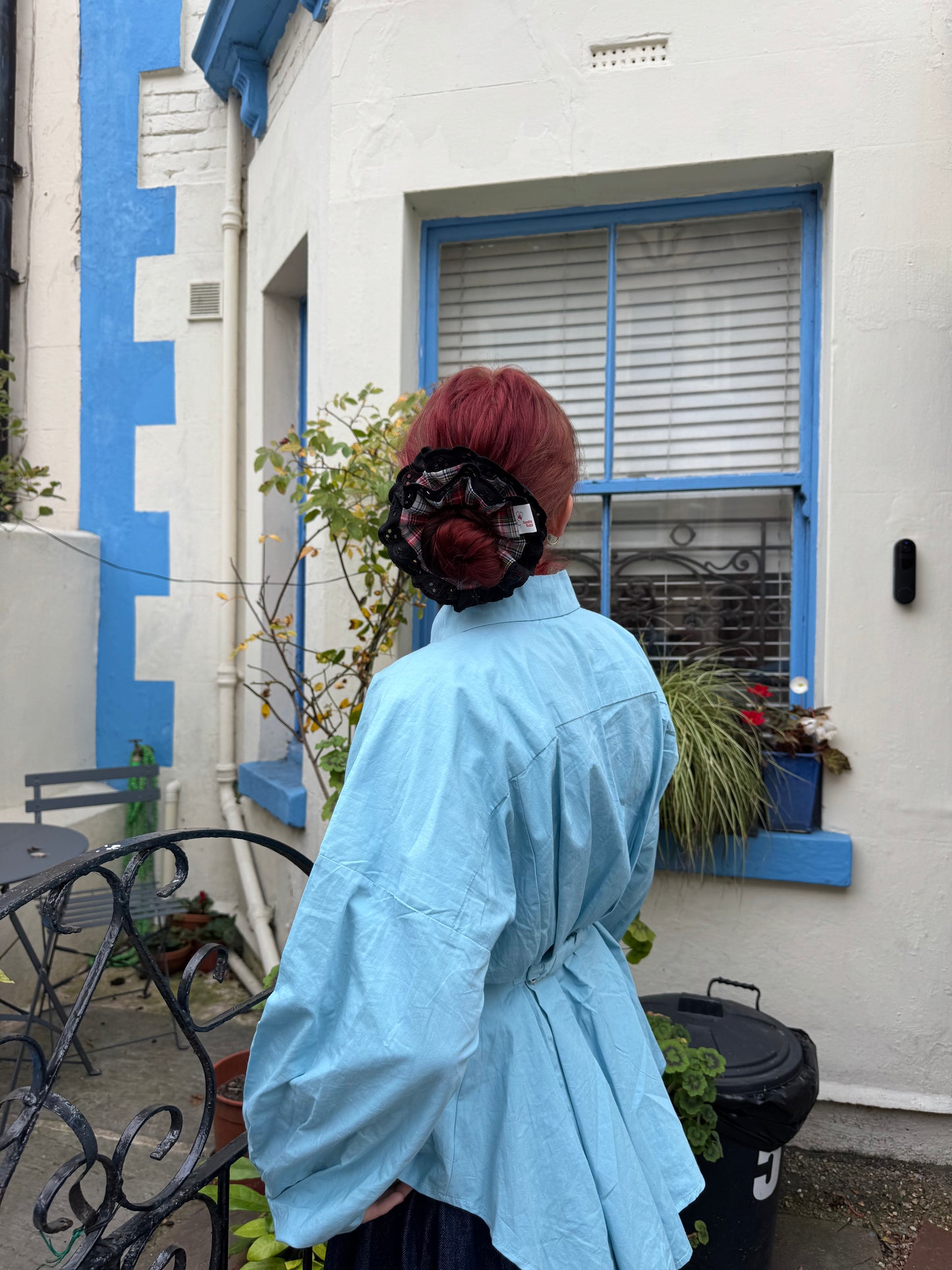 The Black Trim Mini Tartan Doodle Buzz