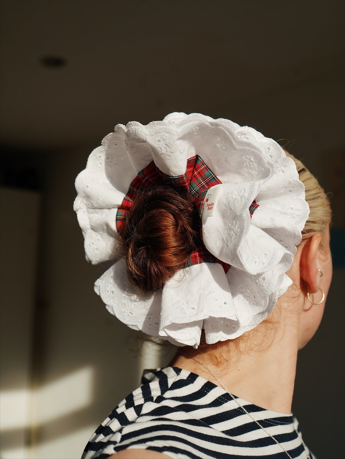 The Red Tartan Doodle Buzz