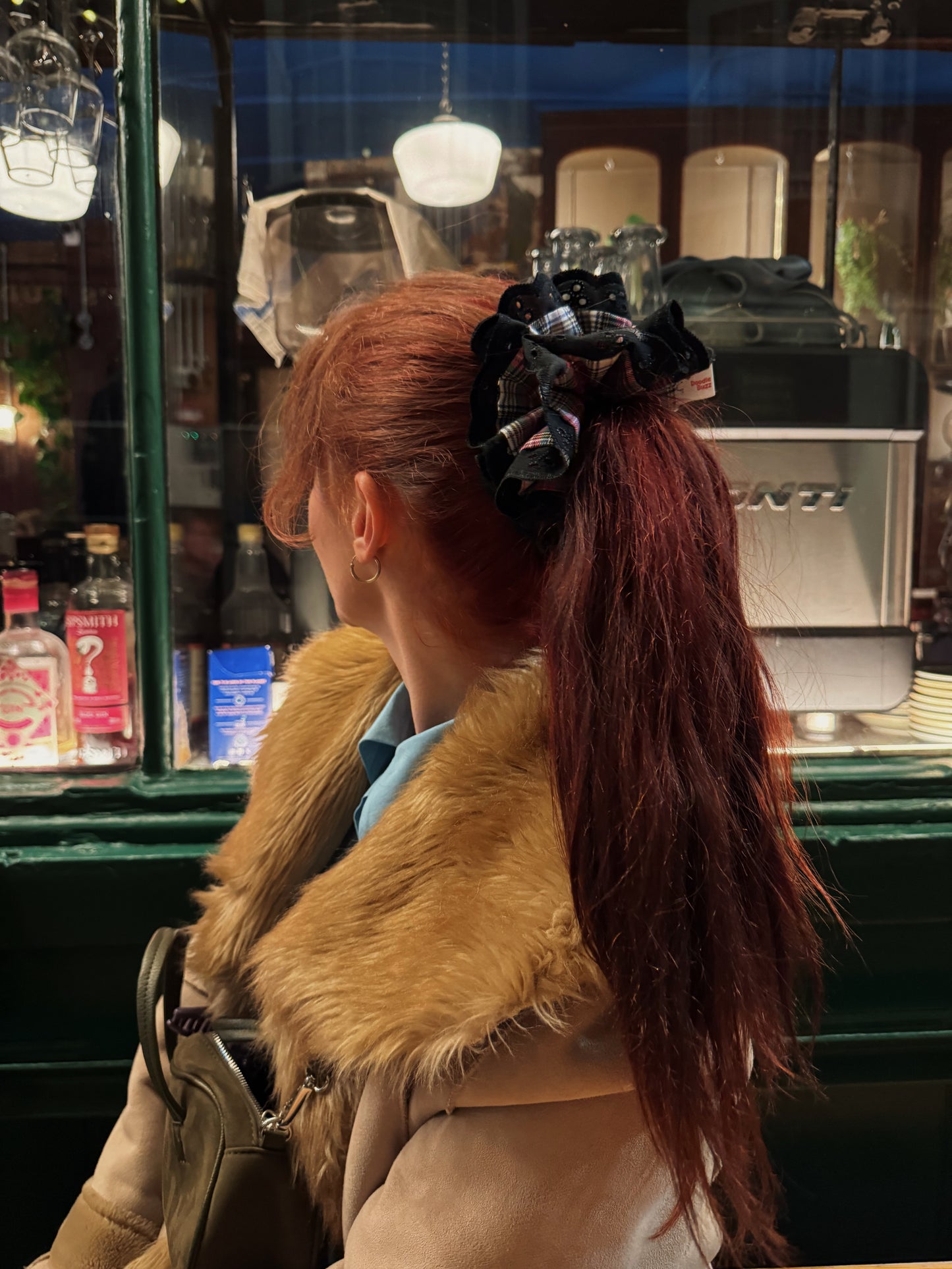 The Black Trim Mini Tartan Doodle Buzz