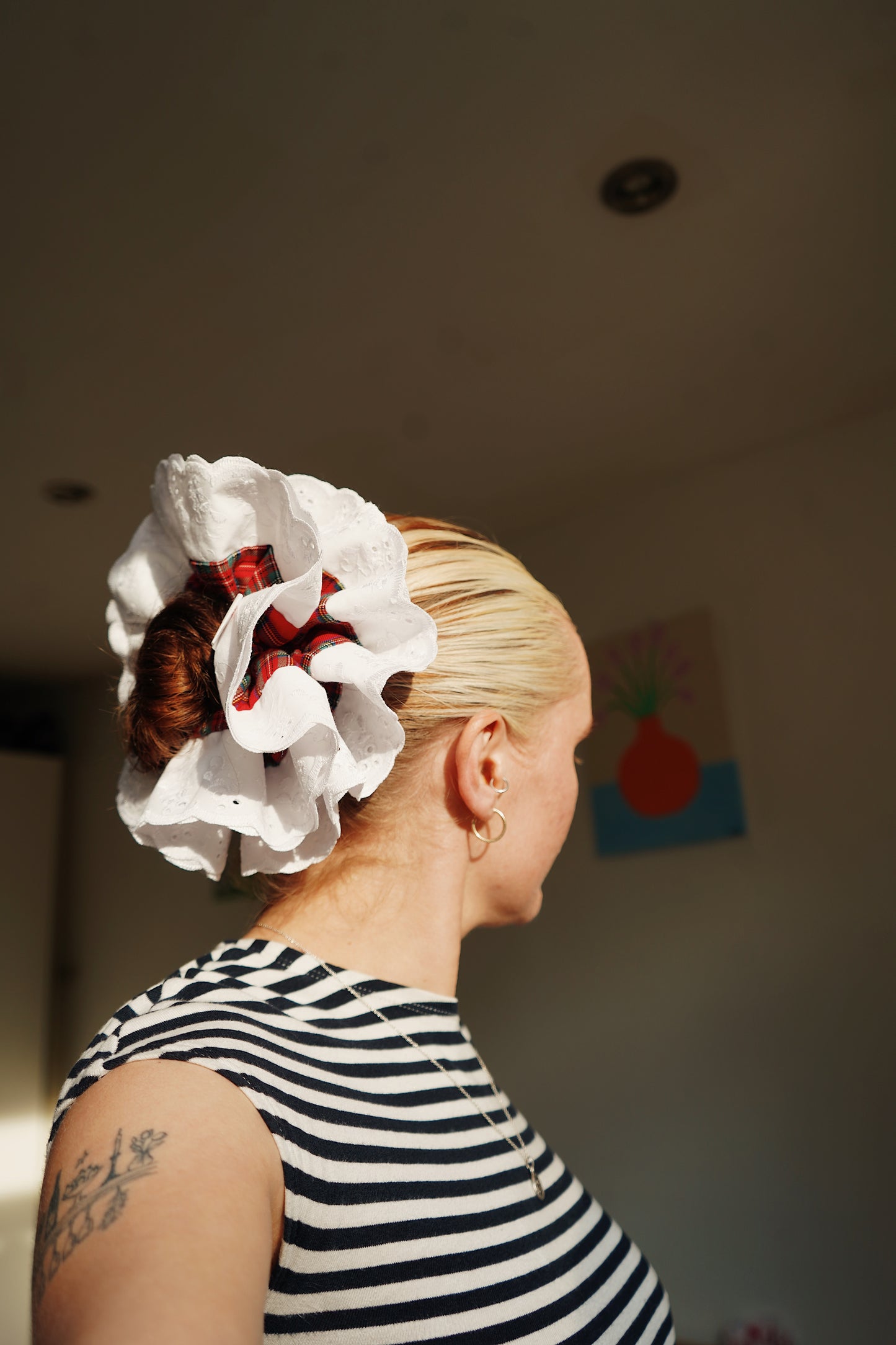 The Red Tartan Doodle Buzz