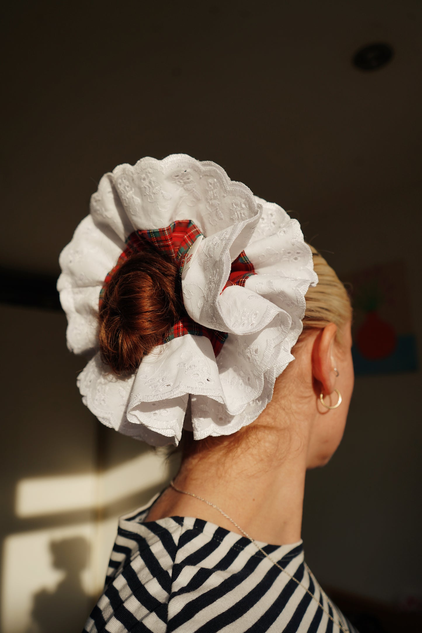 The Red Tartan Doodle Buzz