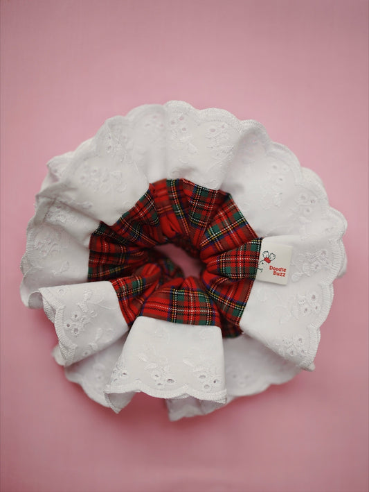 The Red Tartan Doodle Buzz