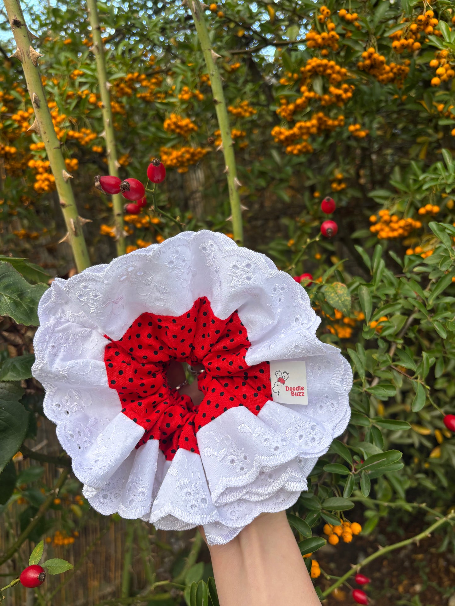 The Red and Black Polka Dot Regular Doodle Buzz