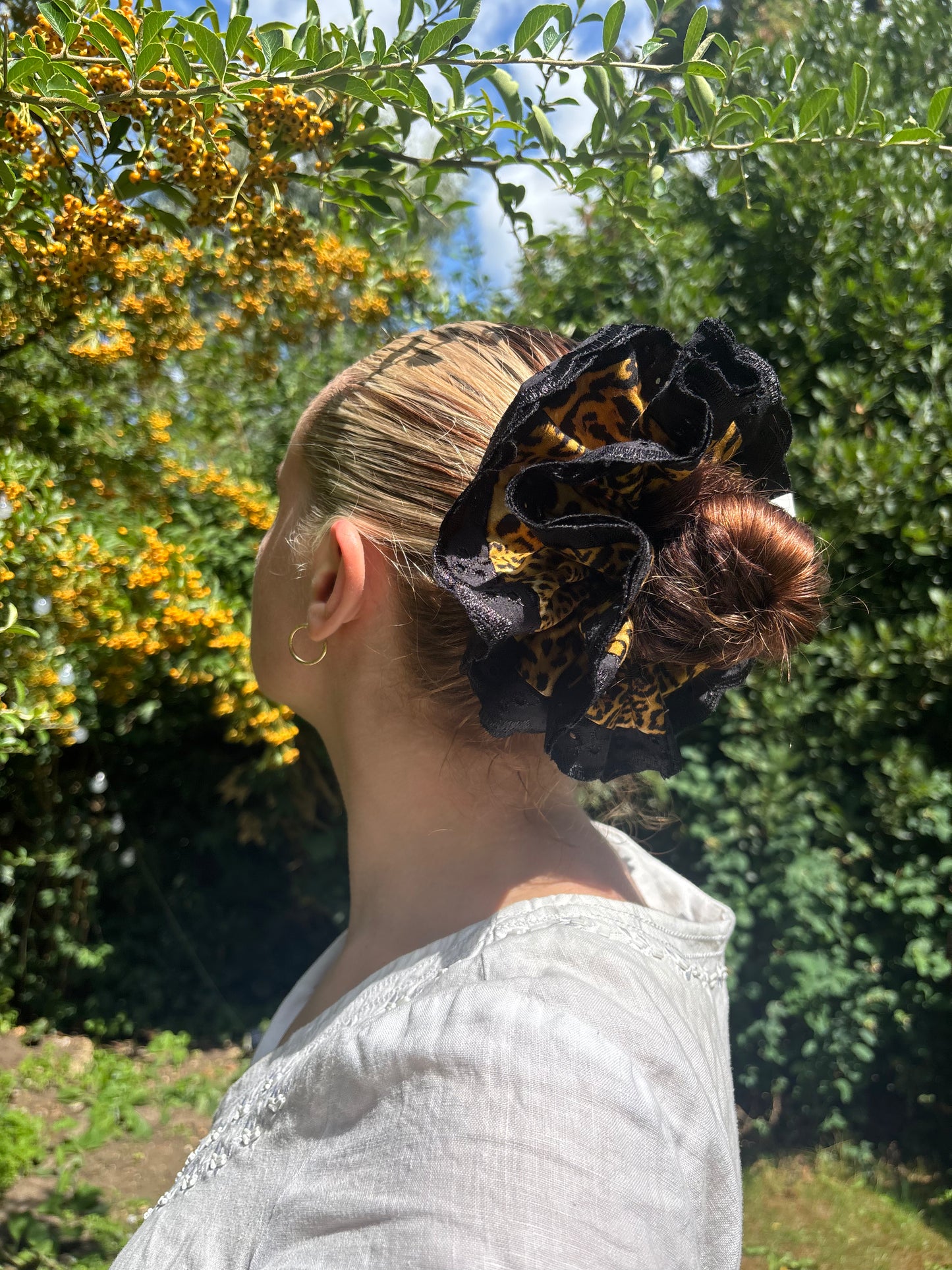 The Leopard and Black Trim Mini Doodle Buzz